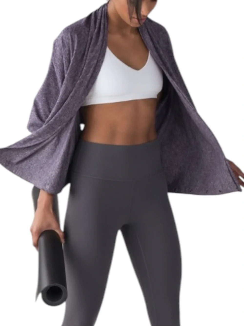 LULULEMON Vinyasa Scarf *Rulu in Heathered Artic Plum /Black — NEW WITH TAGS!!!
